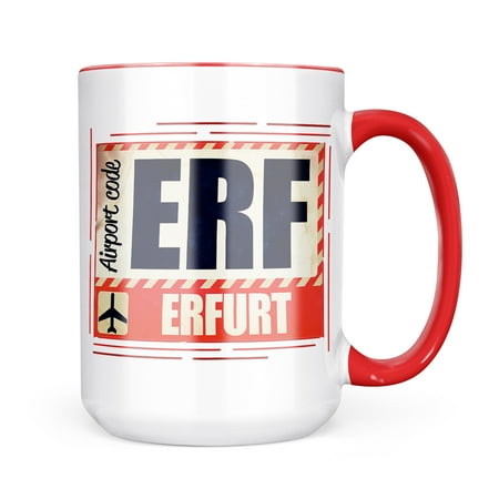 

Neonblond Airportcode ERF Erfurt Mug gift for Coffee Tea lovers