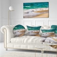 thumbnail image 3 of Designart Typical Atlantic Seashore in Summertime - Seashore Throw Pillow - 12x20, 3 of 5