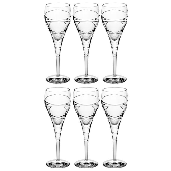 Barski - European Quality - Cut Crystal Glasses - Water - Goblet - Glass is 8.75 oz. - Made in Europe - Set of 6