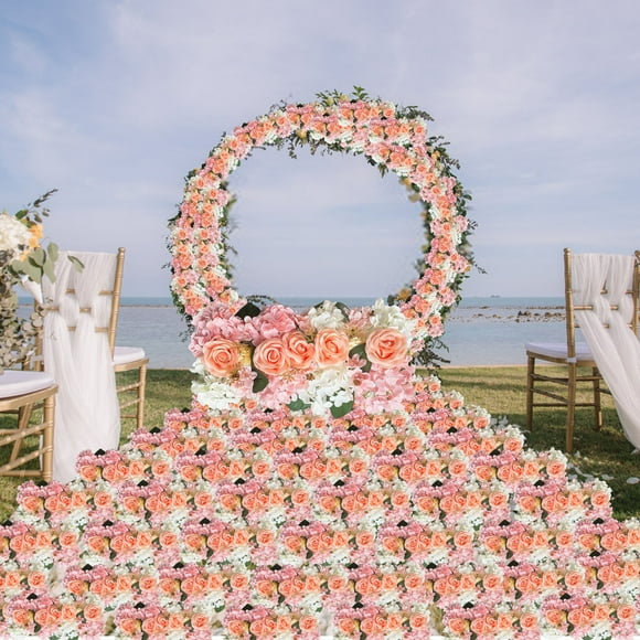 Flores Para El Pasillo Nupcial, Arreglos Florales Realistas De Seda, Centro De Mesa En Forma De T, Decoración Para La Ceremonia, Camino Floral Para El Pasillo, Decoración Para El Lugar De La Boda