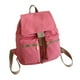 thumbnail image 5 of Mochila de lona jinwen Mochila de senderismo Escolar con cordón y múltiples bolsillos Rosa, 5 of 8
