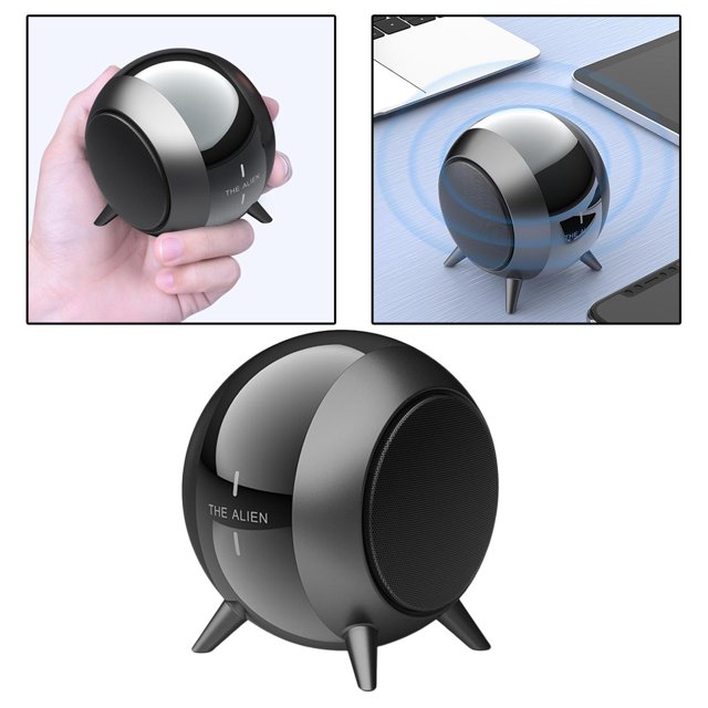 Altavoces 5,0, portátil inalámbrico tiempo de tiempo de tiempo de de reproducción, sonido estéreo de 360 ° , graves adicionales, compatible con Negro Hugo Subwoofer Bluetooth
