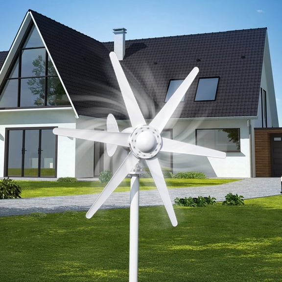 solautey Wind Turbine Generator Kit 800W 12V with 6 Blade, with Charge Controller, Wind Power Generator for Marine, RV, Home, Windmill Generator Suit for Solar Wind System
