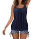 thumbnail image 1 of Trajes de baño tankini AQITTI para mujer, trajes de baño de 2 piezas, tops con pantalones cortos, trajes de baño holgados, 1 of 8
