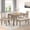 Brown, variant on BSHTI 58.5" Wood Modern 6-Piece Dining Table Set with Fabric Upholstered Chairs, Bench, Rustic Design for Kitchen/Dining Room(Brown)