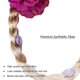 thumbnail image 3 of Diadema con cola de caballo, trenza, postizo, diadema, accesorios para el cabello, diademas para disfraces, fiestas temáticas de festivales de Navidad, 3 of 5