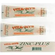 2 PACK Zinc Plus Toothpaste Vita-Myr 4 oz Tube