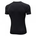 thumbnail image 2 of Mens Compression Under Shirt Base Layer Tops Quick Dry Crew Neck T-shirt,Athletic Running Gym Workout Short Sleeve Tee Tops, 2 of 5