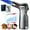 A, variant on Quad Jet Flame Torch Lighter, Windproof Adjustable Flame Butane Torch Lighter, Refillable Multifuctional Cigar Lighter with Gift Box for Grill BBQ Candle Camping (Butane Not Included)