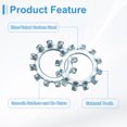 thumbnail image 3 of 20Pcs SAE 7/16" Zinc-Plated Carbon Steel External Tooth Lock Washer, 3 of 6