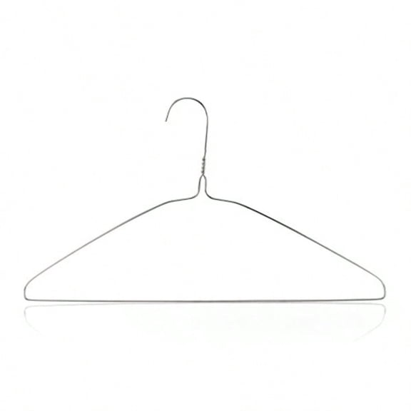 Silver Metal Wire Clothes Hangers 16inch 13 Gauge Clothes Garment Coat Hanger 10 Pack