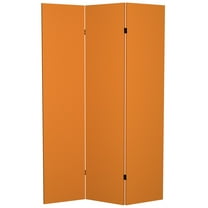 Oriental Furniture 6 ft. Tall Double Sided Sienna Canvas Room Divider - 3 Panel