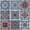 Aquamarine Blue, variant on Peel and Stick Backsplash Tiles for Kitchen, Talavera Mexican Tiles (10 Sheets)