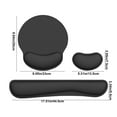 Foam Wrist Break Mouse Pad And Keyboard Pad With Rubber Base For Office foam-wrist-break-mouse-pad-and-keyboard-pad-with-rubber-base-for-office