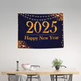 thumbnail image 2 of Hirioo 2025 Happy New Year 3 Print Tapestry Lightweight Fabric for Bedroom Aesthetic Home Wall Dorm Décor Living Room Decor 29x37 Inch, 2 of 8