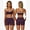 Eggplant Purple, variant on Workout Sets for Women 2 Piece Color Block Strappy Sports Bra High Waist Tummy Control Butt-lifting Biker Shorts Gym Yoga Pilates Outfits