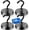 Black, variant on Magnetic Hooks Heavy Duty, 130lbs Strong Neodymium Magnet Hook for Cruise Cabins, Magnets with Hooks for Locker Accessories, Classroom Must Haves, Kitchen, Office, Metal Door Decor -4 Pack
