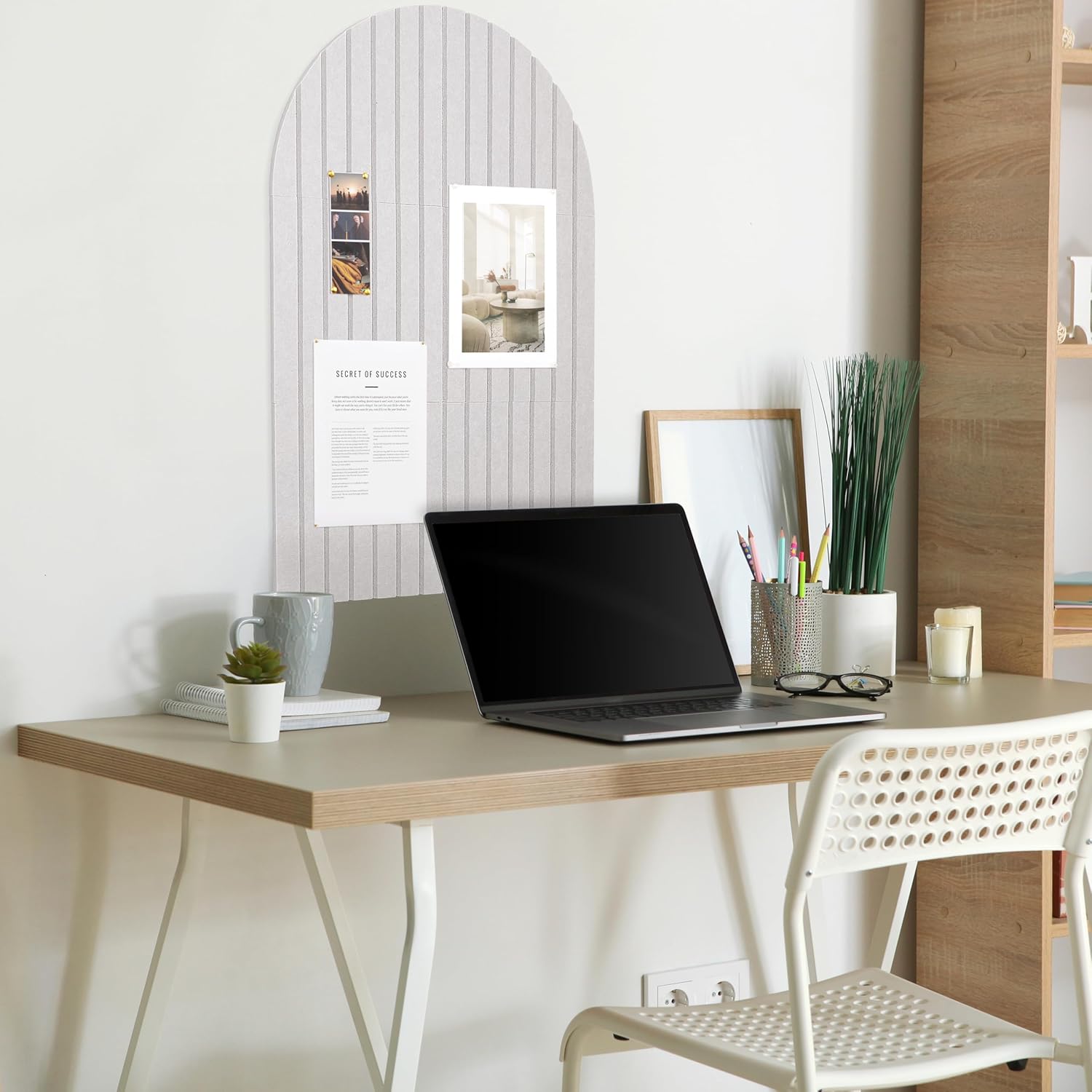 WQD 35x24 Large Arched Felt Bulletin Board photo 2