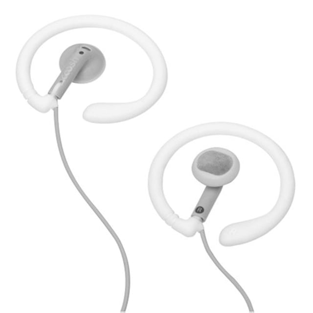 Auriculares con cable Coosh blancos con aros de silicona