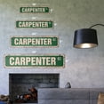 thumbnail image 2 of CARPENTER Vintage Plastic Street Sign carpentry craftsman woodworker cabinetmaker | Indoor/Outdoor |  24" Wide, 2 of 4