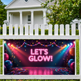 thumbnail image 5 of LUUFILx Neon Glow Party Banner Backdrop for Celebration Events Birthday Decorations Photography Props Dance Background Colorful Night Festive Decor, 5 of 8