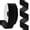 Black, variant on 1.5 Inch Velvet Ribbon, 20 Yards Single Face Thin Ribbon black