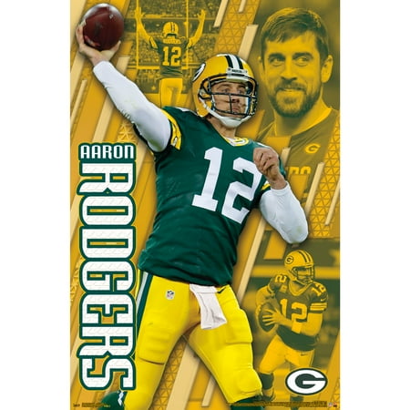 - Aaron Rodgers Green Bay Packers 22'' x 34'' Player Poster - No Size