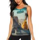 thumbnail image 1 of Balery Desert Monkeys Drive Camiseta sin mangas estampada ligera para mujer, tops de entrenamiento sin mangas, camisetas de yoga transpirables de secado rápido.-Large, 1 of 7