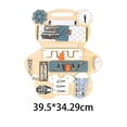 thumbnail image 4 of Baby Busy Board Habilidades básicas para Desarrollo cerebral Juguetes de bricolaje Niños pequeños para Busyboard Parts Juguetes, 4 of 4