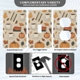 thumbnail image 3 of Yayeee Blank Wall Plate Cover 1-Gang 4.5"x2.7" Home Unused Decorative Outlet, Fall Book, 3 of 7