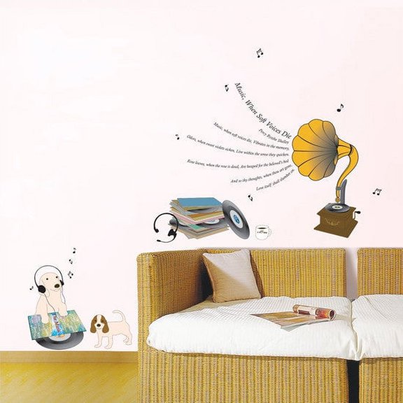 Wall Deco Sticker DJ PUPPY  281-PS58169