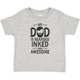 thumbnail image 3 of Inktastic My Dad is Bearded Inked and Awesome Boys or Girls Baby T-Shirt, 3 of 5