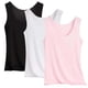 thumbnail image 1 of Pijama de manga corta para mujer, blusa lisa con cuello en U, de 3 piezas, 1 of 4