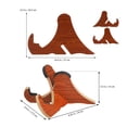 thumbnail image 2 of SEWCHICS 1Set Longboard Skateboard Organizer Wooden Rack Space Saving Stable Support Light Brown, 2 of 6