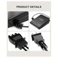 thumbnail image 2 of Sewing Machine Foot Pedal Power Cord Replacement for Singer, D Shape Plug for Singer 4452 4443 4432, 2 of 5