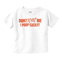 Don't Scare Me Funny Halloween Humor Toddler Boy Girl T Shirt Infant Toddler Brisco Brands 18M