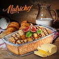 thumbnail image 7 of NutriChef 2 Sets of 62.07oz Stackable Premium Glass Meal-prep Food Container W/ Airtight Locking Lid, 7 of 7