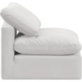 thumbnail image 6 of Meridian Furniture Indulge Contemporary Velvet Armless Chair in Cream, 6 of 9