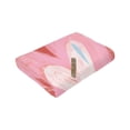 thumbnail image 3 of Blue Romantic Love Graffiti Throw Blanket, Anti-Pilling Ultra-Soft Micro Fleece Cover Blanket for Bed Sofa, for All Seasons, 80"x60", 3 of 9