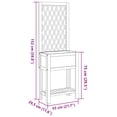 thumbnail image 2 of vidaXL Planter with Trellis and Shelf 21.7"x11.6"x59.8" Solid Wood Acacia, 2 of 7