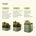 thumbnail image 6 of Vego Garden Raised Garden Bed Kit, 17" Tall 10 in 1 Modular, Metal Planter Box for Vegetables, Flowers, Herbs, Terra Cotta, 6 of 7