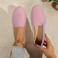 thumbnail image 2 of Pink Ladies Breathable Cloth Flat Shoes Solid Color Slip On Round Toe Casual 2026 Summer Lightweight Comfortable Trendy Daily Walk, 2 of 9