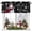 Black White, variant on Christmas Snowman Snow on Black Curtain Valances,Winter Snowflakes Seamless Small Window Treatment for Kitchen Living Room Bathroom,42" x 18"