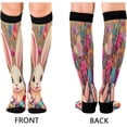 thumbnail image 2 of Easter Cute Rabbit Compression Socks for Women&Men Circulation-Best Support for Nurses, Running, Athletic-1 Pairs Gift, 2 of 7