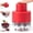 7-in-1 Red, variant on Cherry Pitter, Heavy-Duty Stainless Steel Pitting Tool, Portable Cherries Corer Stoner with Lock & Pit Container for Cherry Jam (Red)