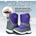 thumbnail image 6 of Kushyshoo Kids Snow Boots Waterproof PURPLE Girls Winter Boot Little Kid Size 11, 6 of 6