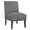 Gray#7, variant on Dining Chairs Blue Modern Accent Chair, Armless Lounge Chair with Tufted Upholstery & Wood Legs, Fabric Side Chair for Living Room, Bedroom, Makeup Vanity, Patio - Horizontal Back Design, Comfortabl