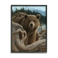 thumbnail image 2 of Stupell Industries Brown Bears Rustic Animal Family Tree Forest Lake, 16 x 20, Design by Collin Bogle, 2 of 5
