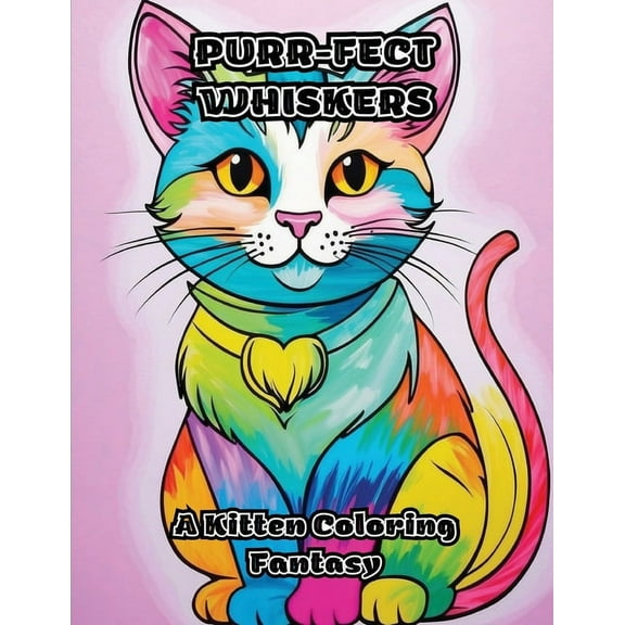 Purr-fect Whiskers: A Kitten Coloring Fantasy, (Paperback)