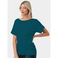 thumbnail image 4 of Womens Super Comfy Boat Neck Dolman Top Shirt, 4 of 4